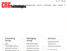 Tablet Screenshot of crgtechnologies.com